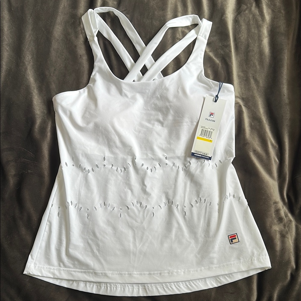 Fila Women's White pickleball Tank Top